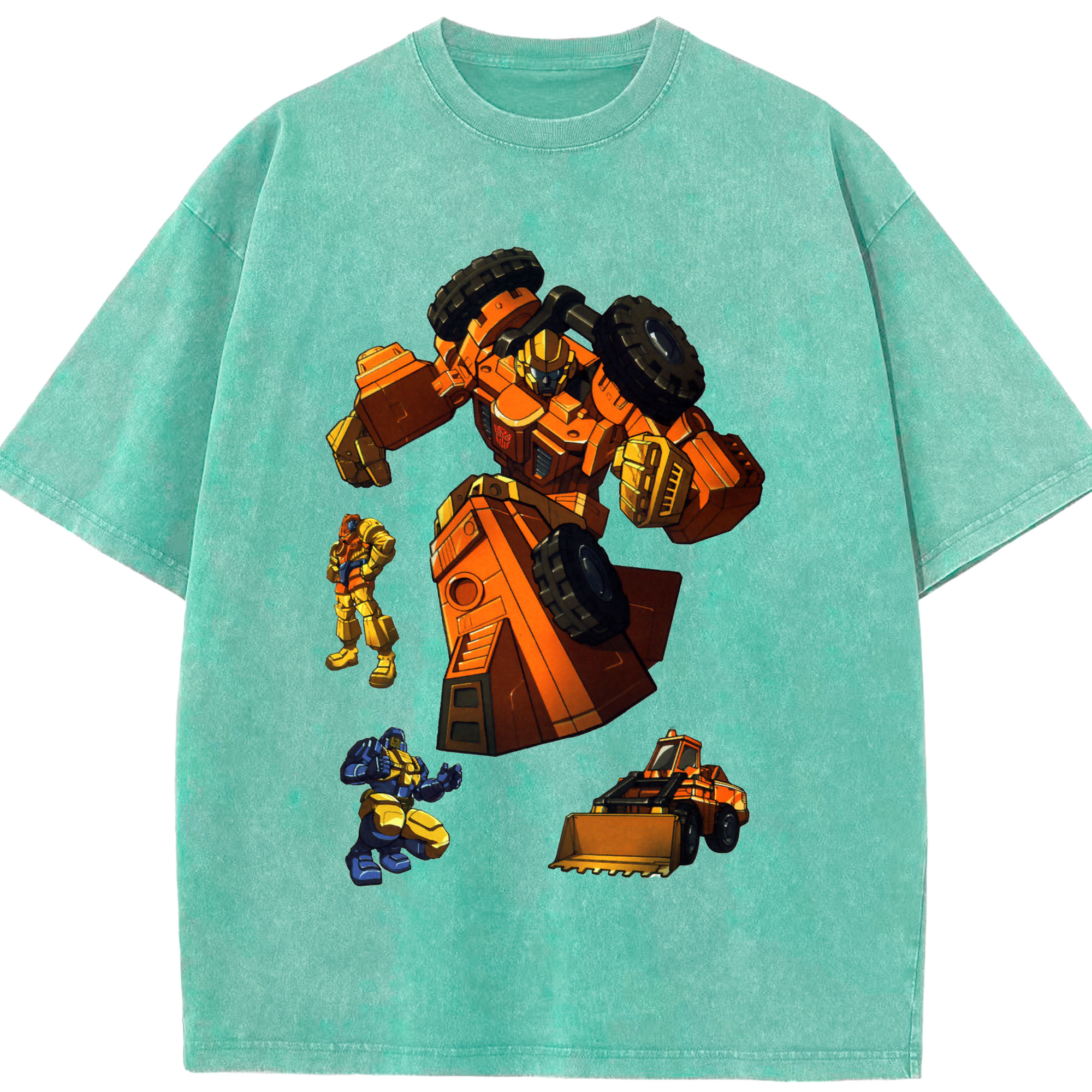 （画像用）  綿100% ヴィンテージ風 半袖Tシャツ（フロントプリント）